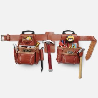 Pro Worker Leather Combo Tool Belt